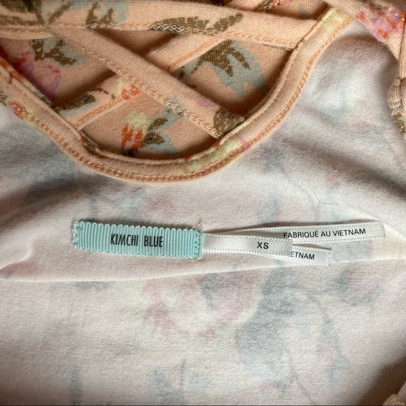 Urban Outfitters Kimchi Blue Floral Skater Mini Dress - Picture 3 of 4